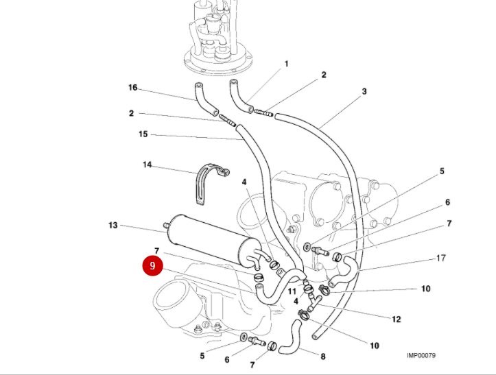 NEW Fuel Hose Pipe - Ducati
