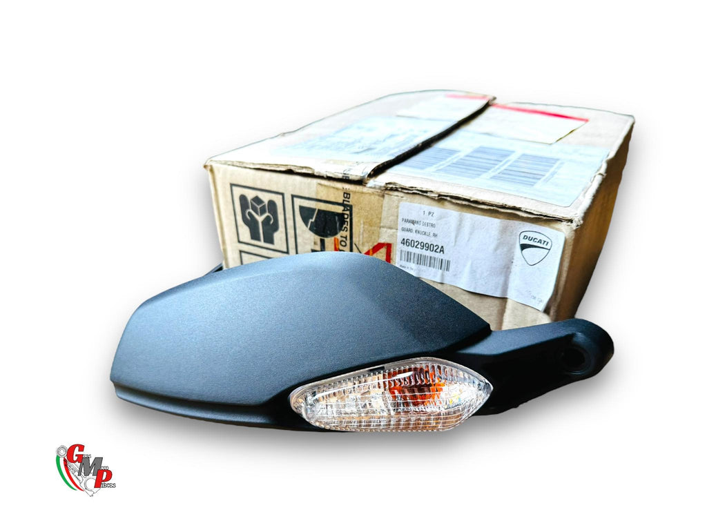 Complete Hand Guard with Right Turn Signal - Ducati