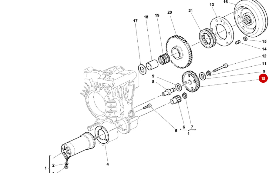 NEW Starter Motor Intermediate Pinion - Ducati