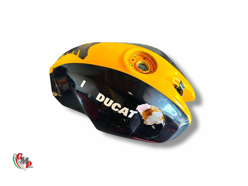 Damaged Yellow and Black Tank - Ducati
