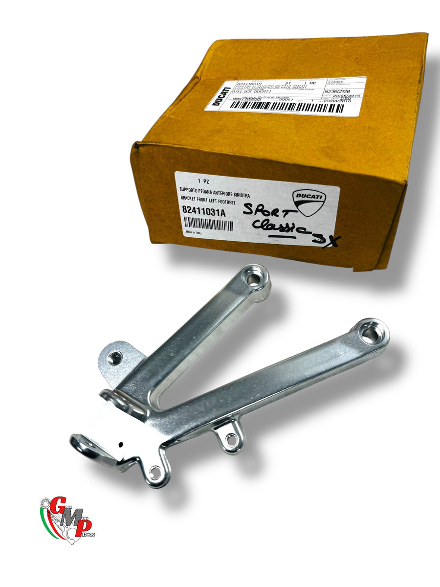 Left Front Footrest Support Chrome NEW - Ducati
