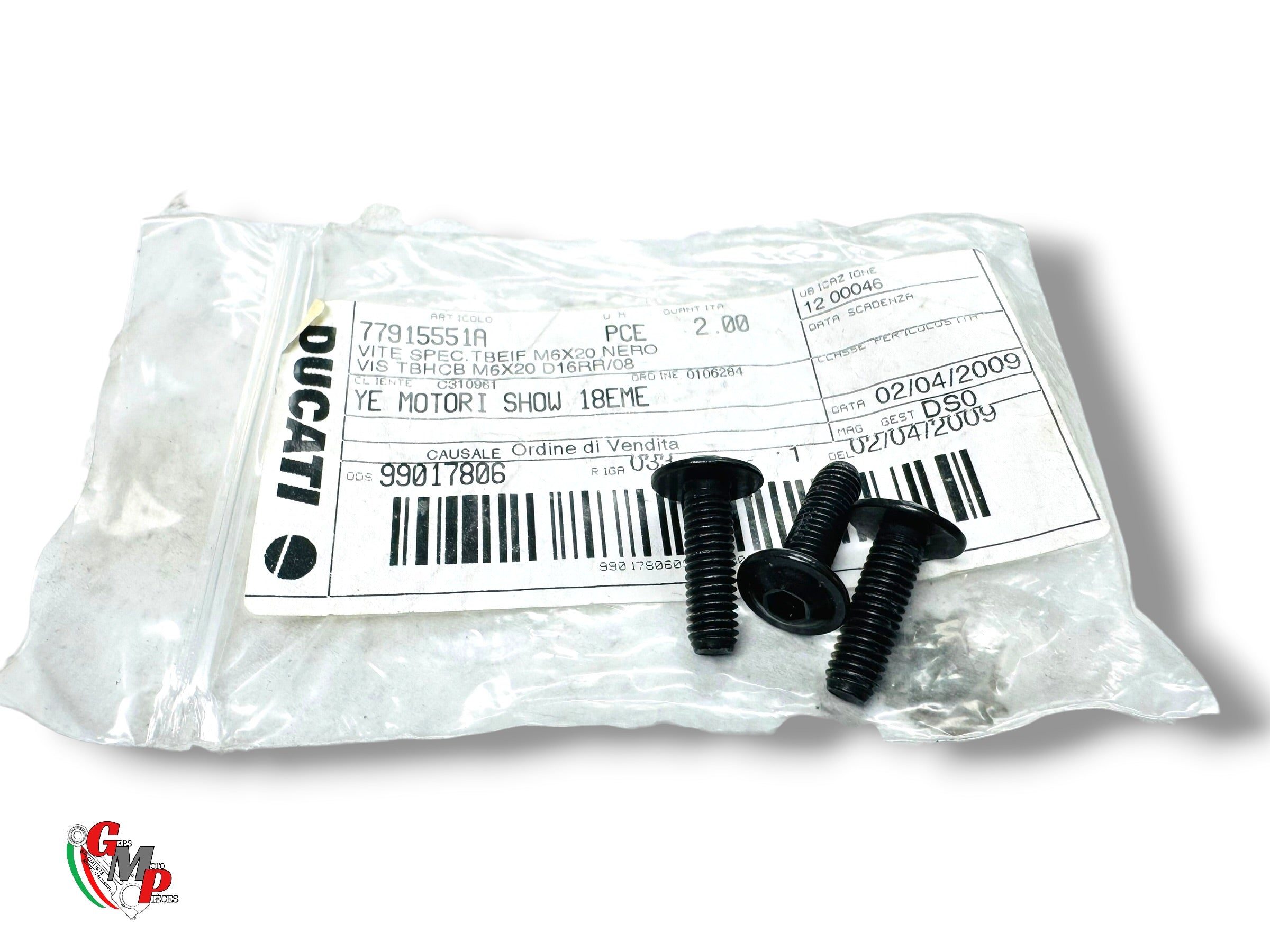 Vis Tbeif M6X20 NEUVE - Ducati
