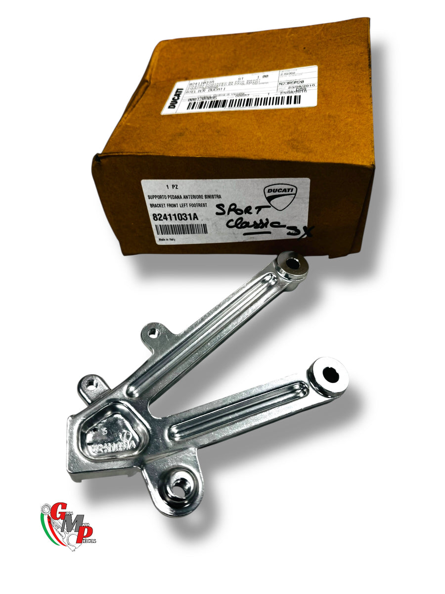 Left Front Footrest Support Chrome NEW - Ducati
