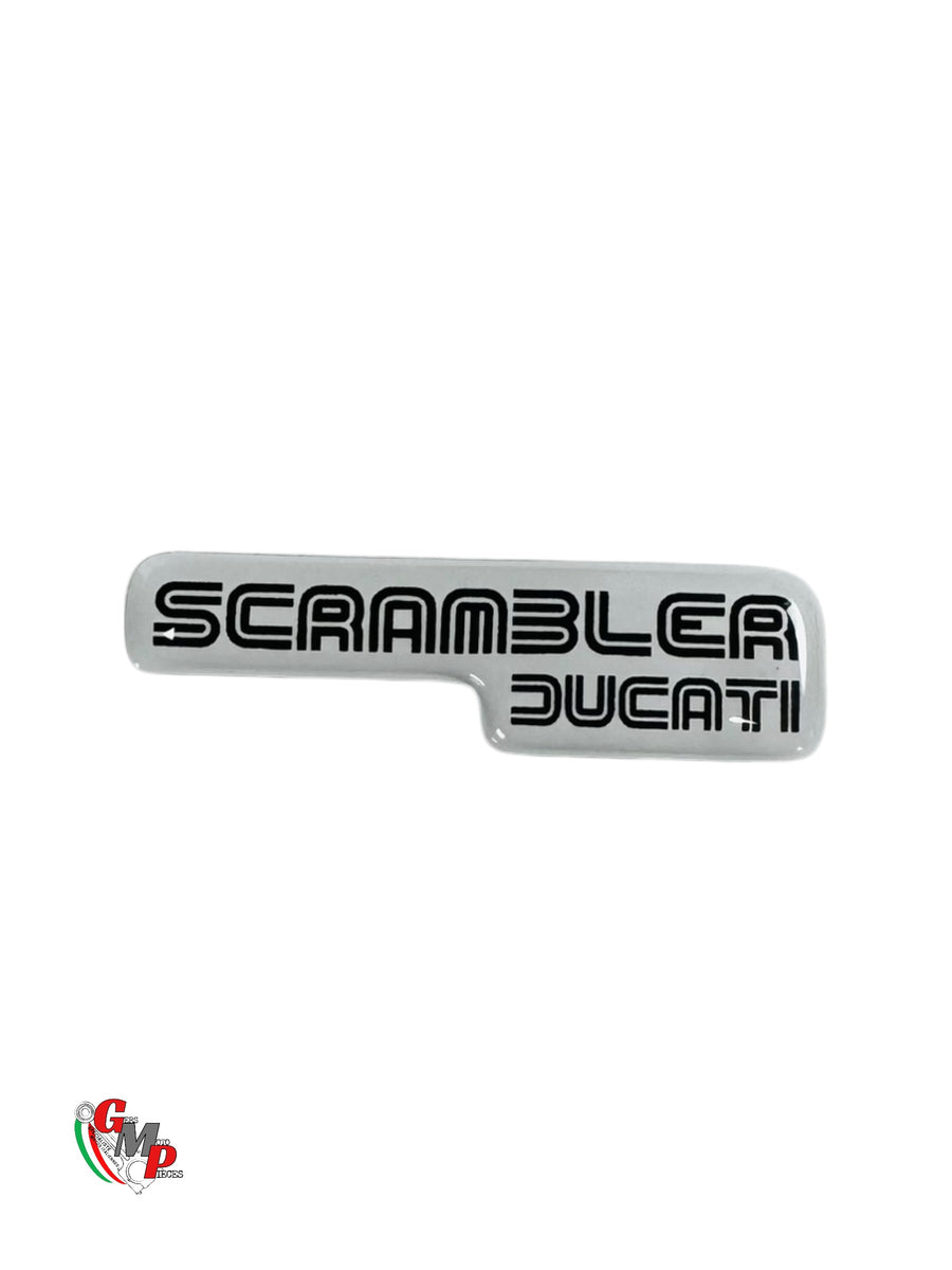 Ducati Scrambler Gel Raised Logos Sticker 15X40 NEW - Ducati
