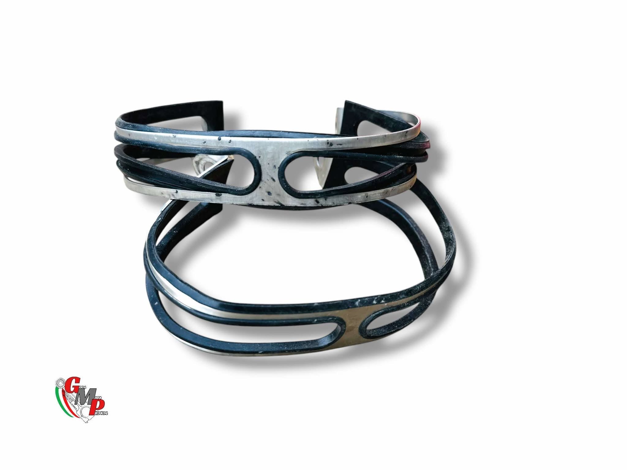 Pair of Exhaust Clamps with Rubber Seal - Ducati SBK Superbike 1098 1098S 1198 1198S 848 848EVO final horn