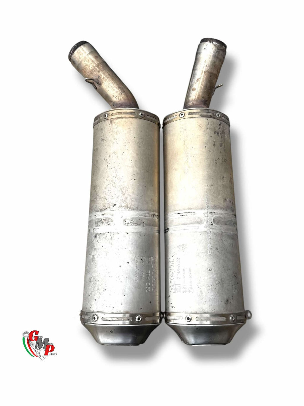 Pair of Original Exhaust Mufflers - Ducati
