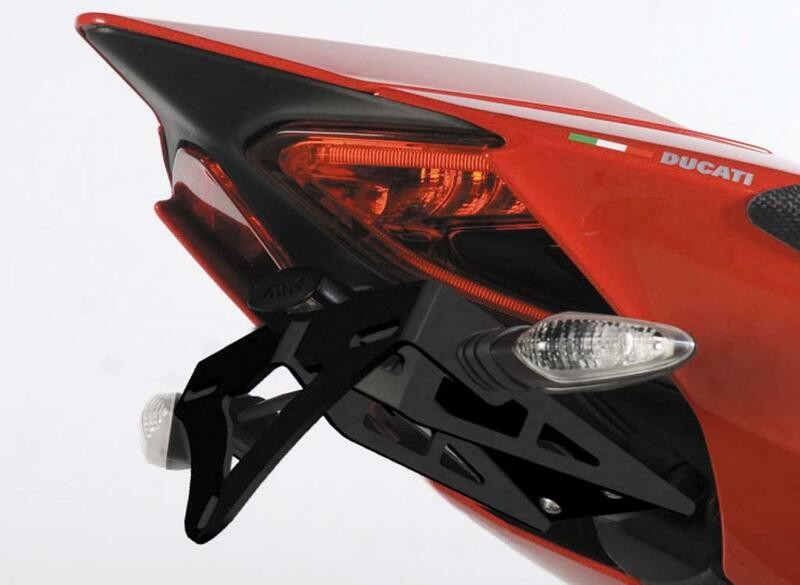 R&amp;G Short License Plate Holder with Turn Signals - Ducati