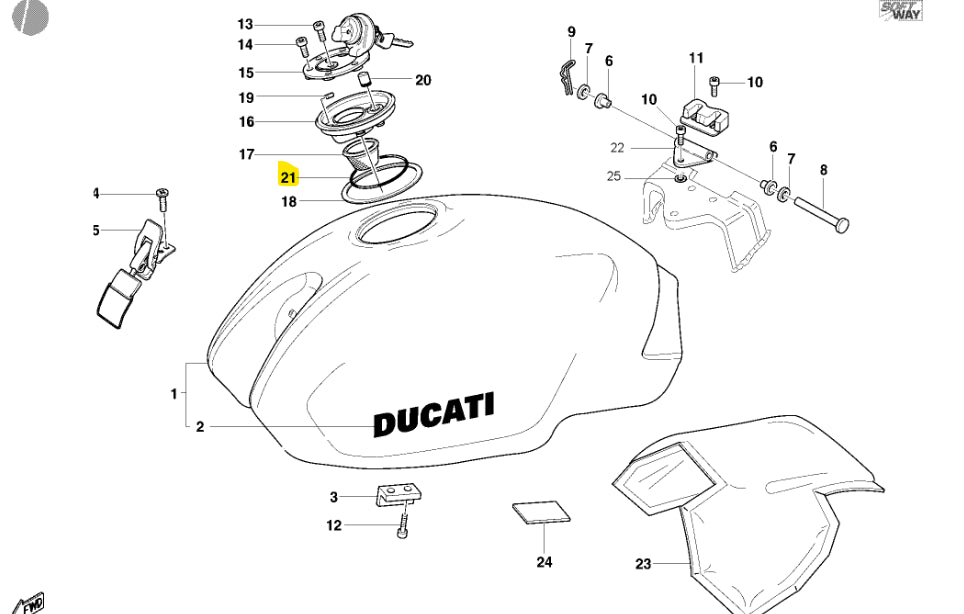 NEW Fuel Pump O-Ring - Ducati