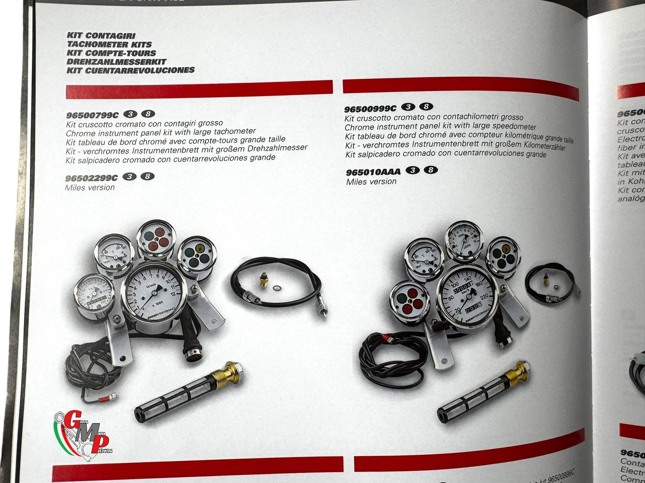 Ducati Performance Tachometer Gauge - Ducati