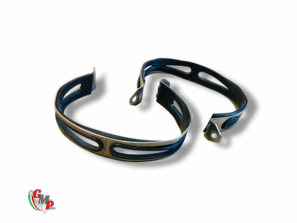 Pair of Exhaust Clamps with Rubber Seal - Ducati SBK Superbike 1098 1098S 1198 1198S 848 848EVO final horn