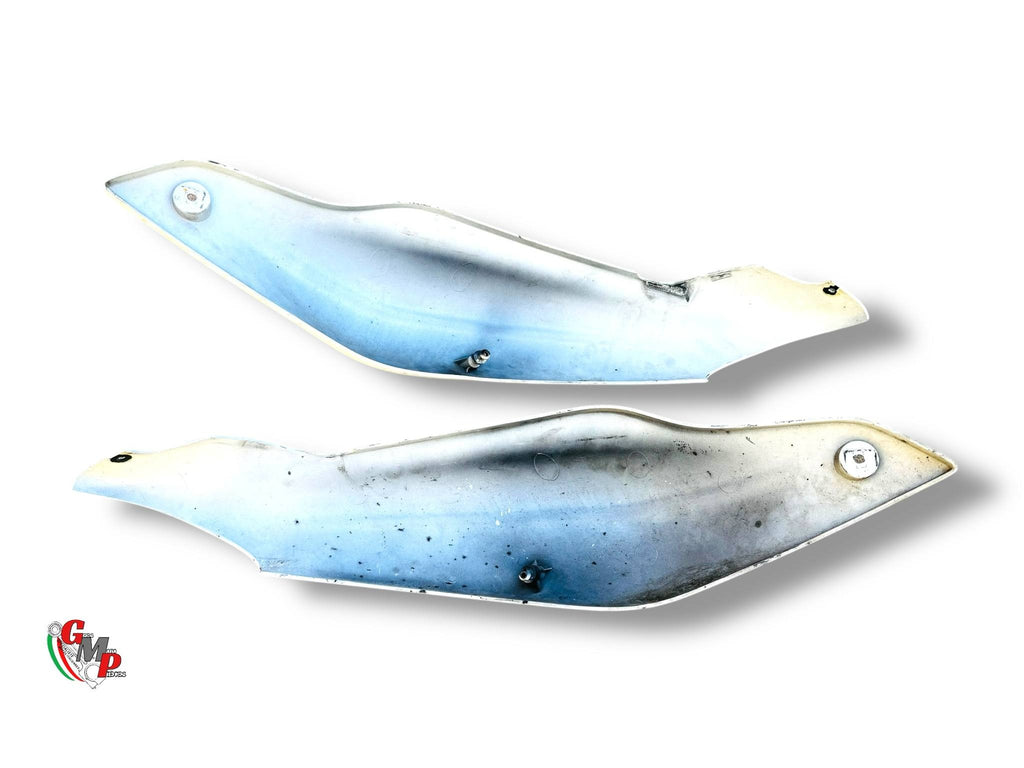Pair of White Rear Fairing Side Panels - Ducati