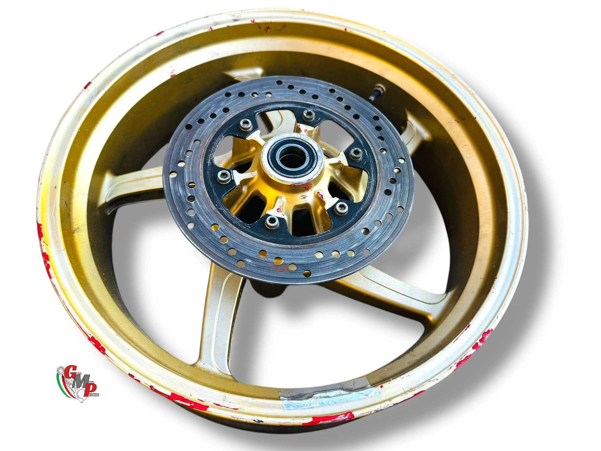 Gold Rear Rim with Disc - Ducati