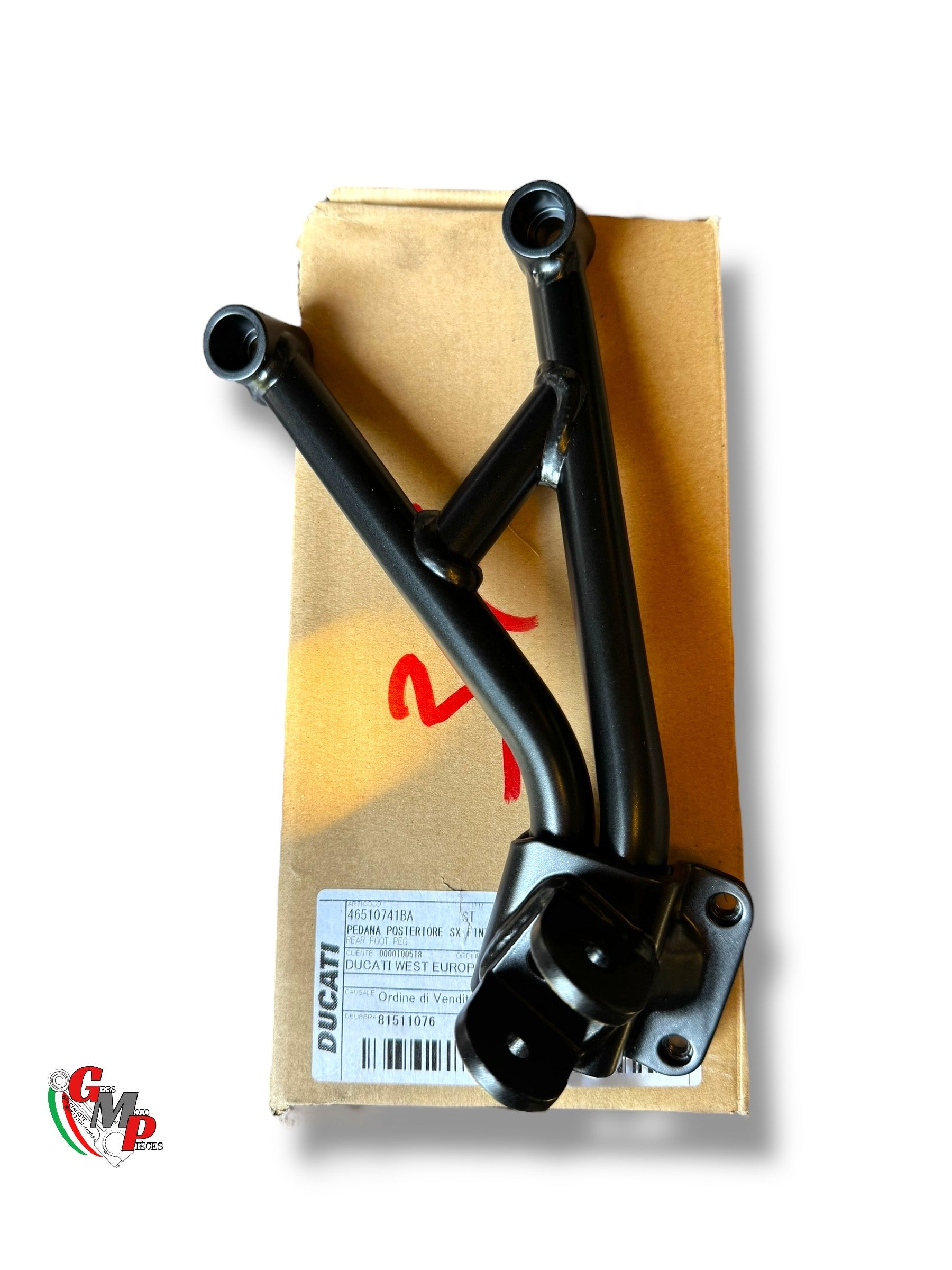 Left Passenger Footrest Plate - Ducati
