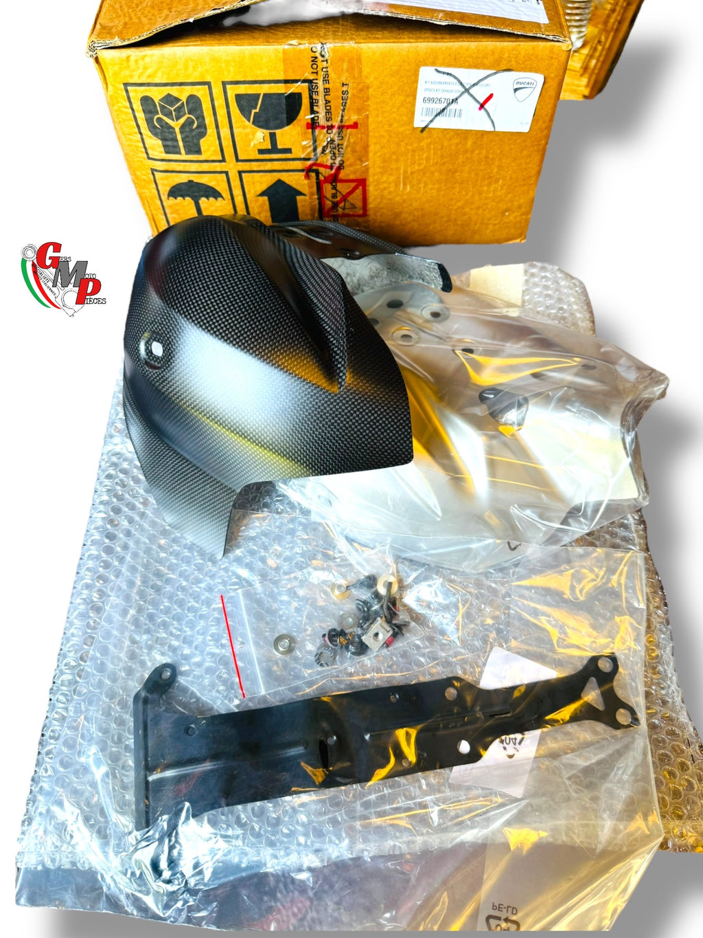 NEW Carbon Exhaust Line Cover Kit - Ducati
