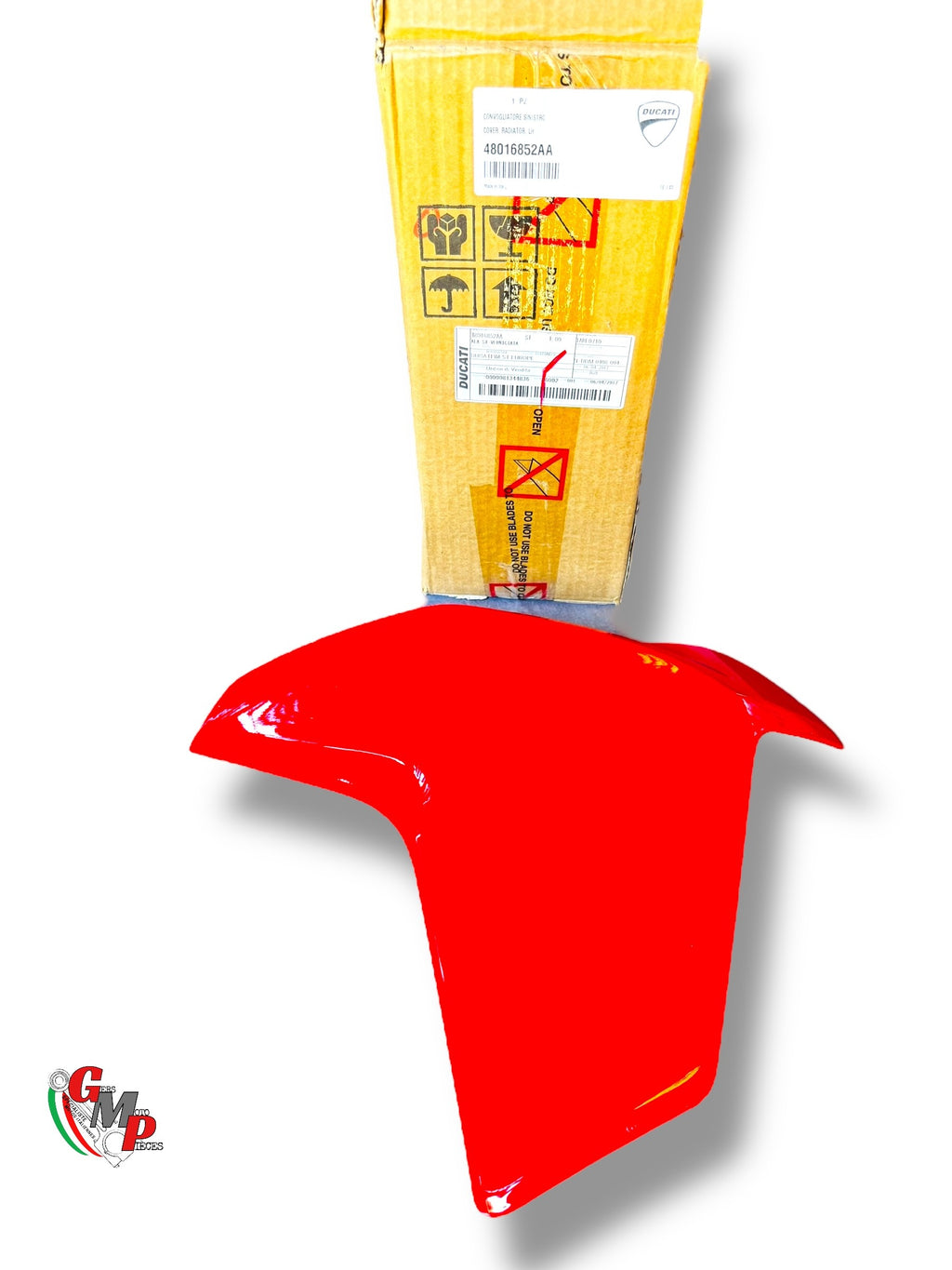 New Red Left Radiator Shroud - Ducati