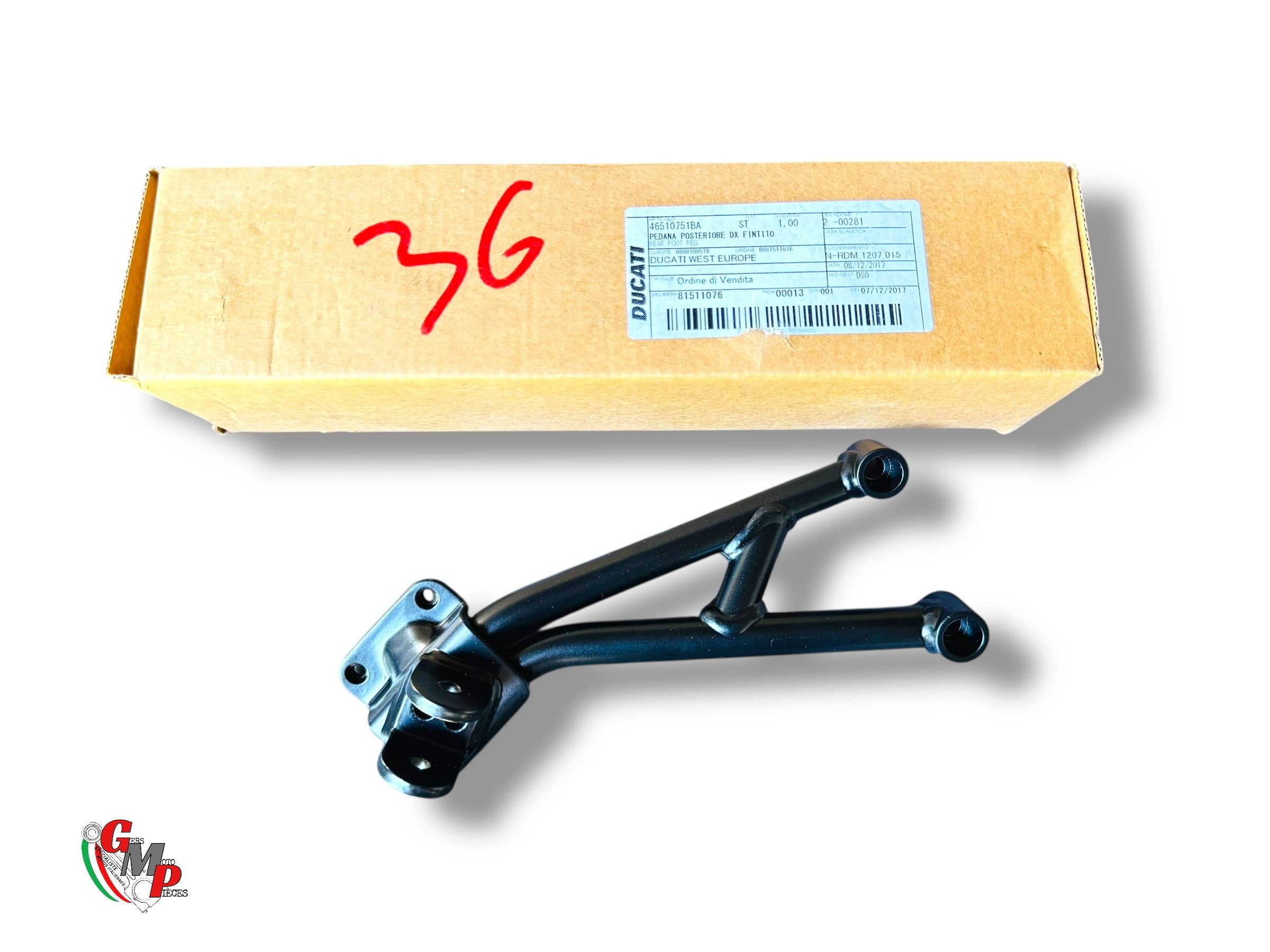 New Right Passenger Footrest Plate - Ducati