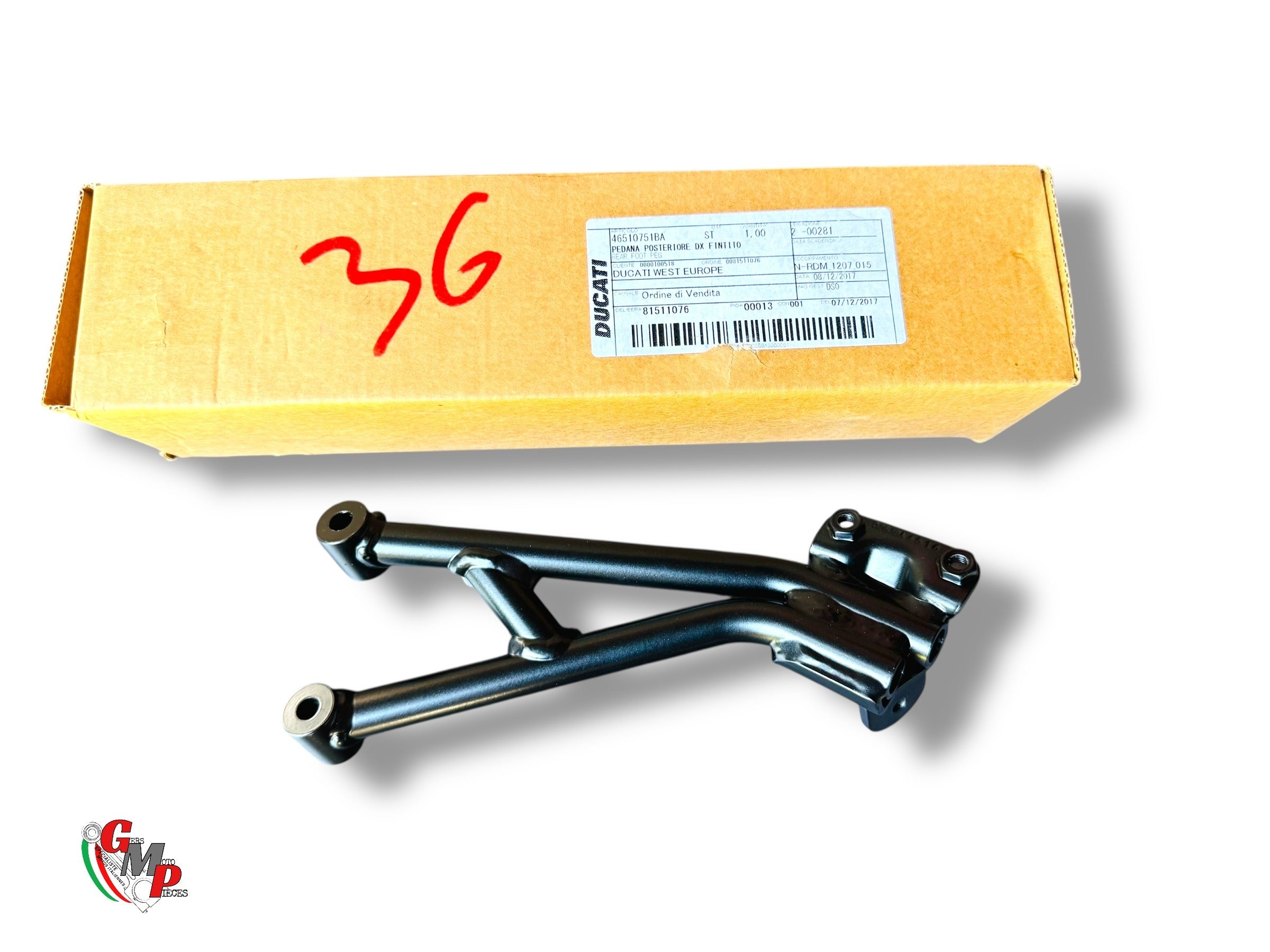New Right Passenger Footrest Plate - Ducati