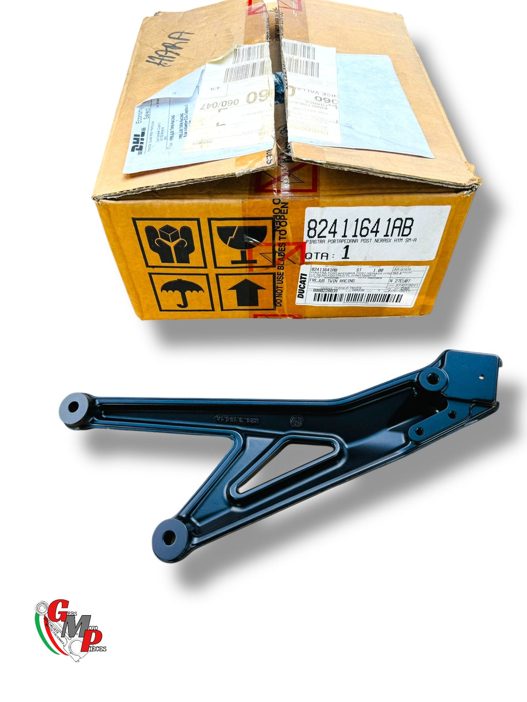 Platine Repose Pied Gauche Noir Neuve - Ducati Hypermotard 1100 Evo SP