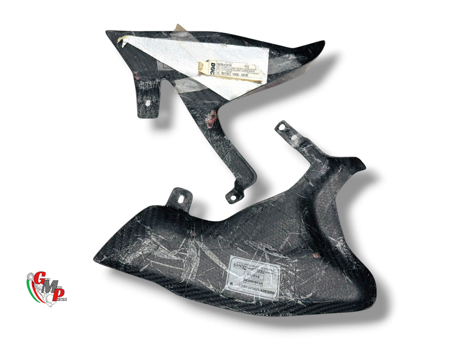 NEW Carbon Catalytic Converter Cover Kit - Ducati Performance
