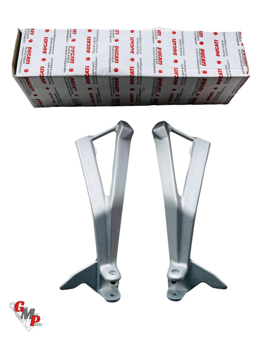 Black Passenger Footrest Plate - Ducati