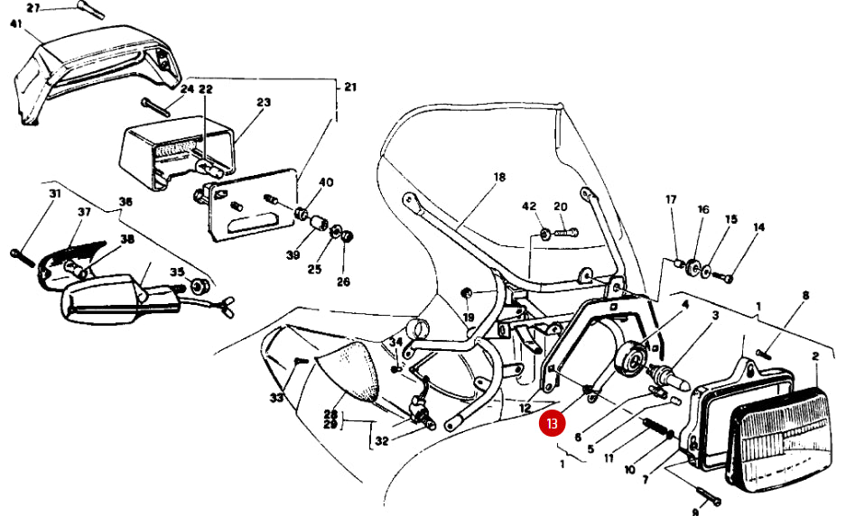 New Headlight Nut - Ducati