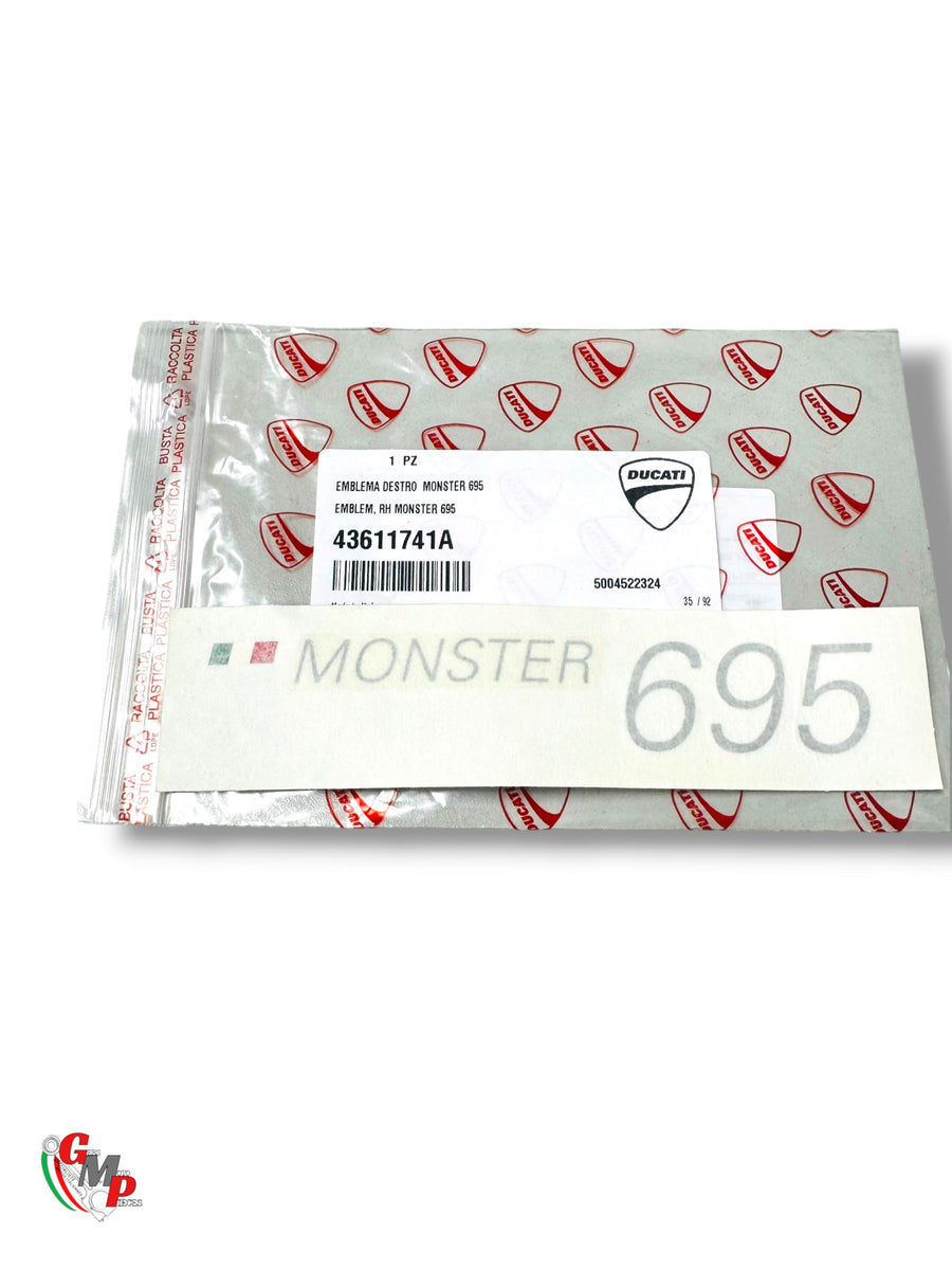 Right Emblem Monster 695 NEW - Ducati