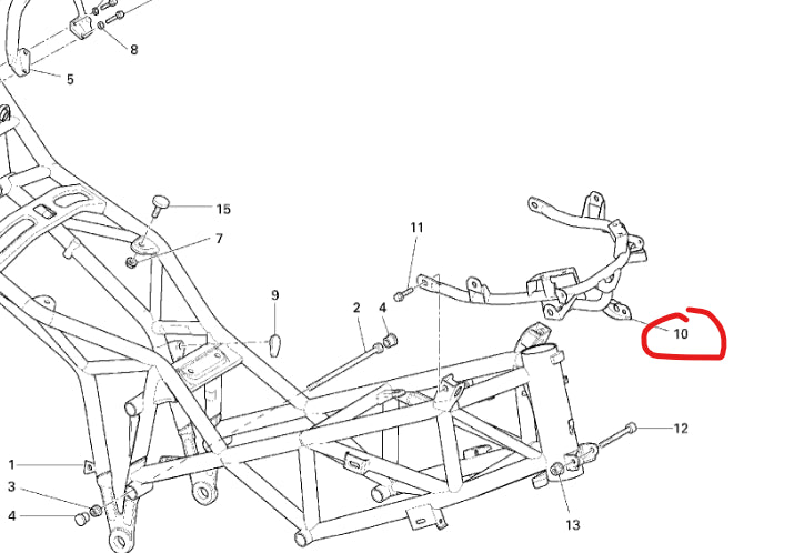 Fairing Support - Ducati