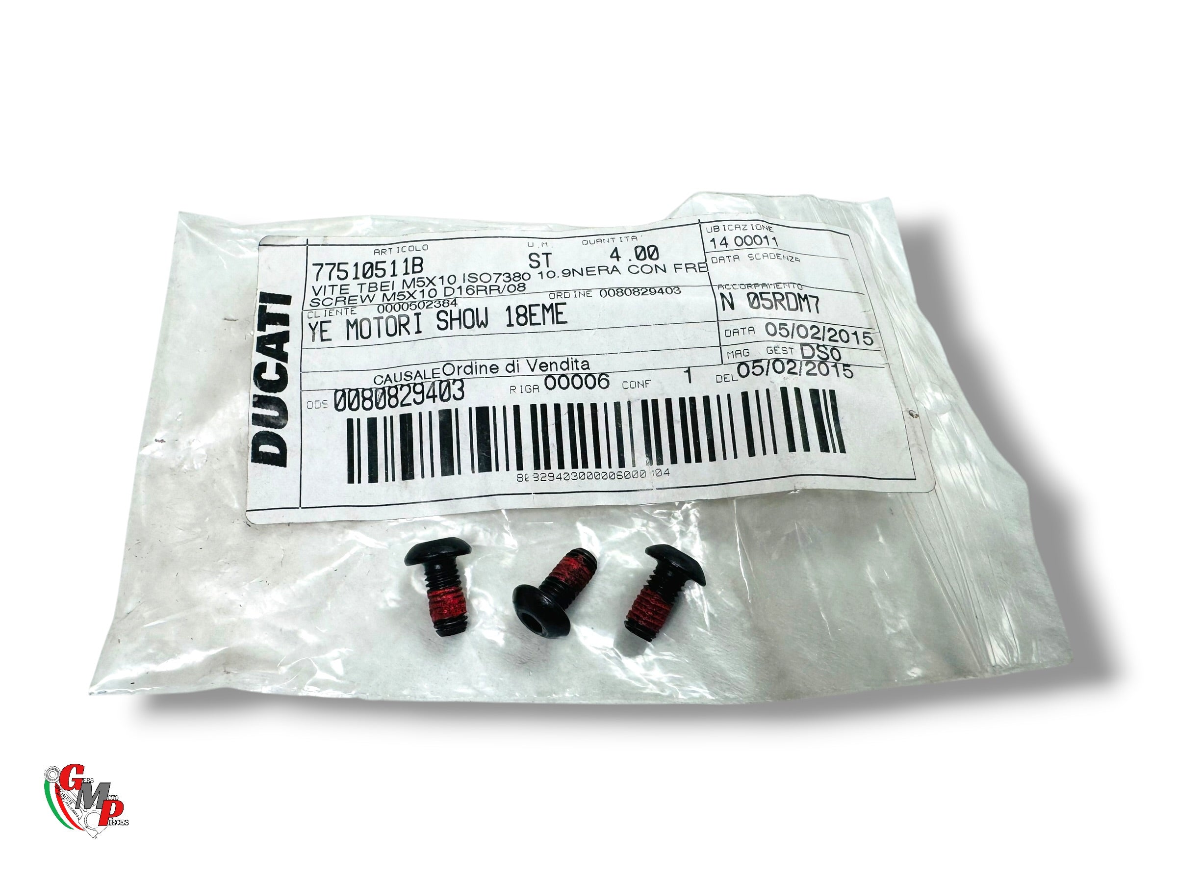 Screw Tbei M5X10 NEW - Ducati