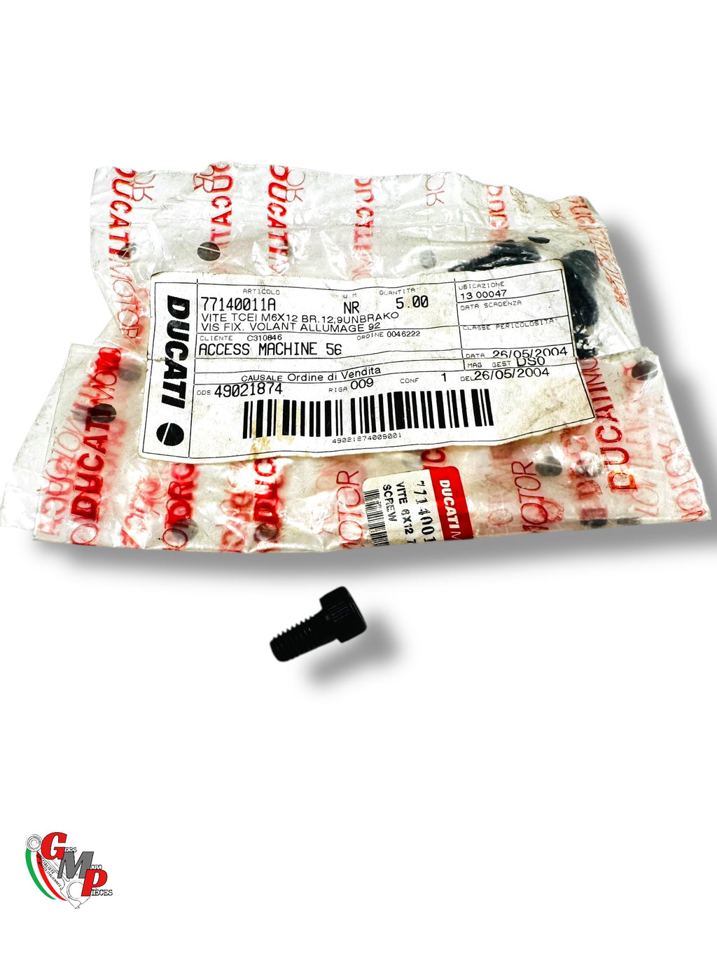 Vis M6X12 Fixation PickUp ou Volant Moteur NEUVE - Ducati