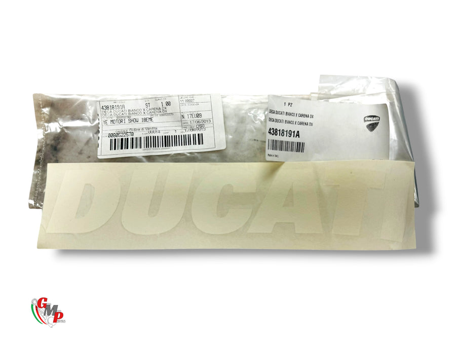 Decalcomanie Ducati Droite NEUF - Ducati