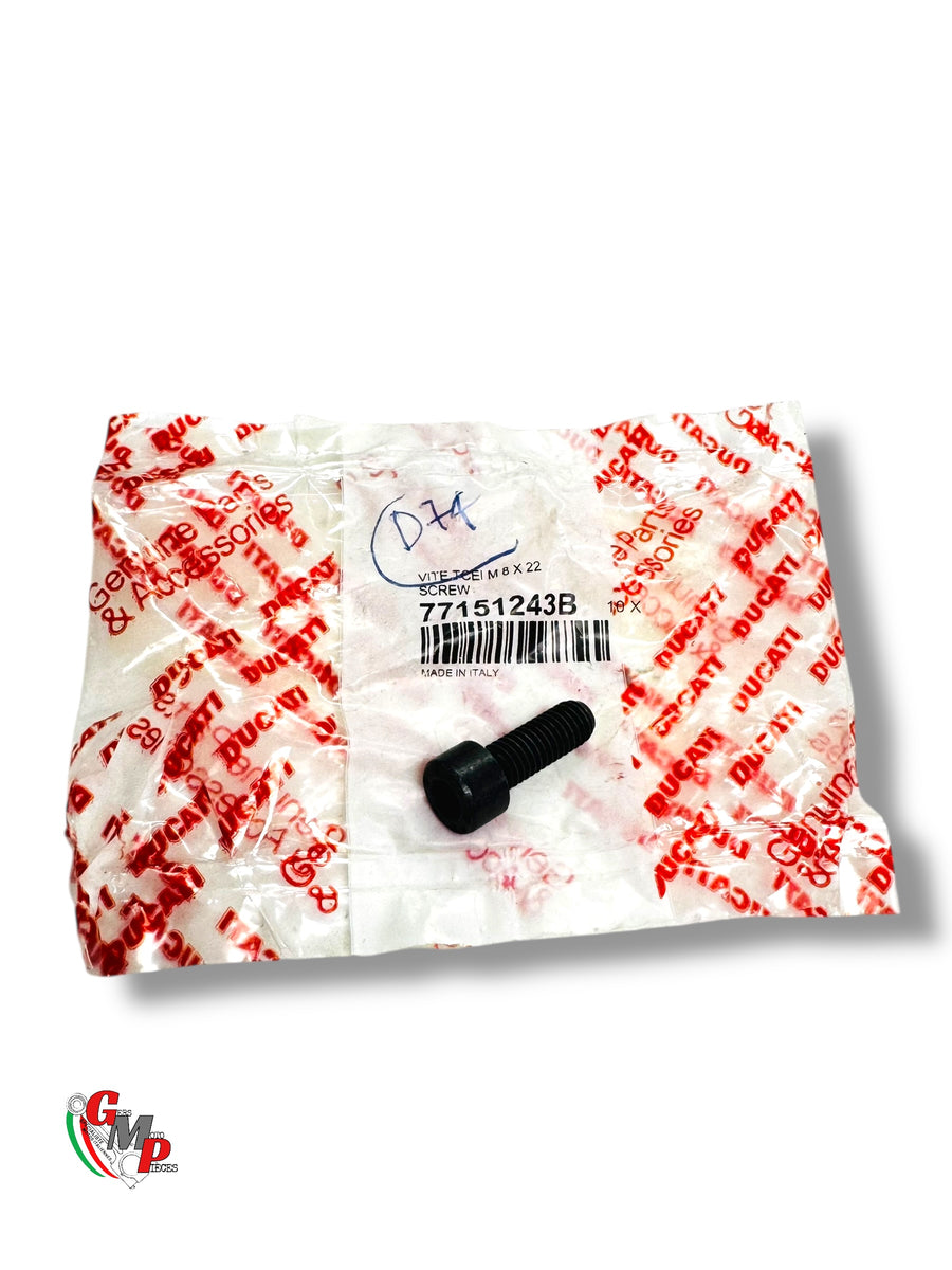 Screw Tcei M8X22 8,8 Platinum Footrest NEW - Ducati