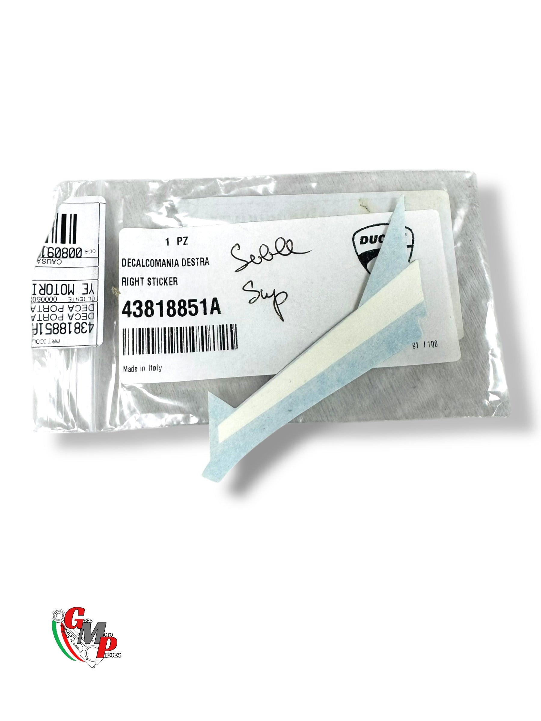 RIGHT Sticker NEW - Ducati
