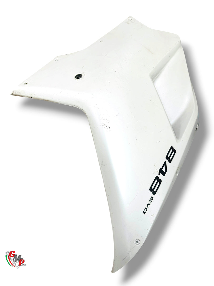 Right Upper Half Fairing White - Ducati