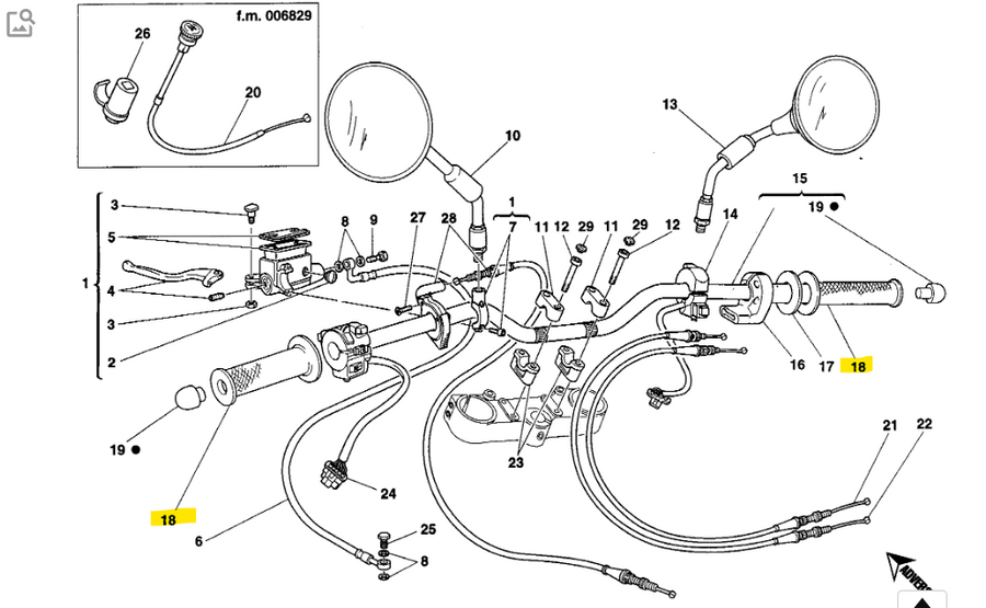 NEW Original Rubber Grip Set - Ducati