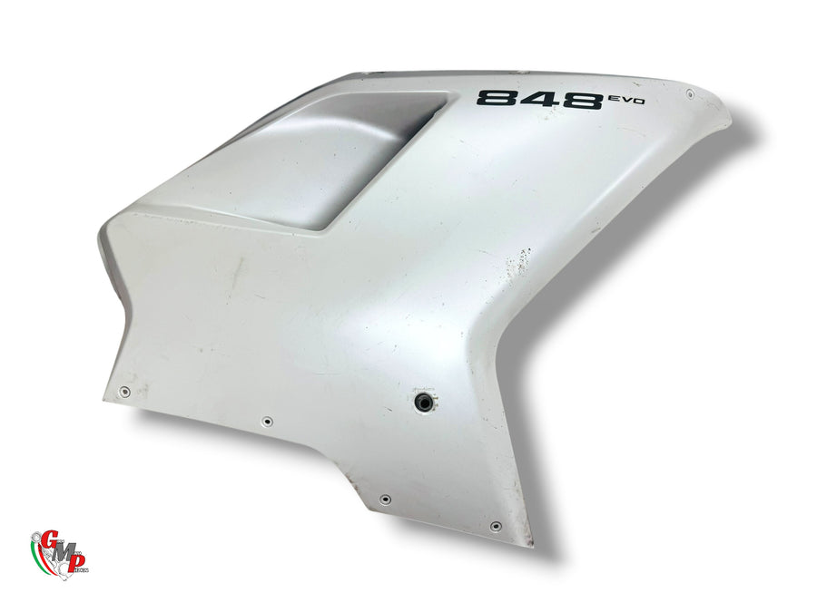 Right Upper Half Fairing White - Ducati