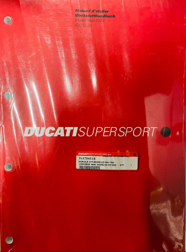NEW French WORKSHOP MANUAL - Ducati