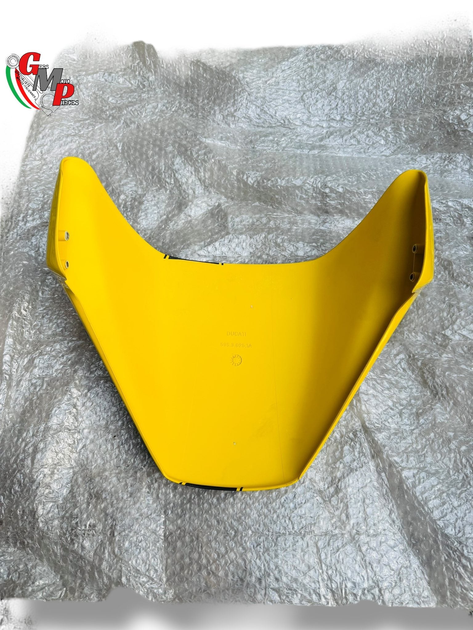 Yellow Seat Cowl Black Stripe NEW - Ducati