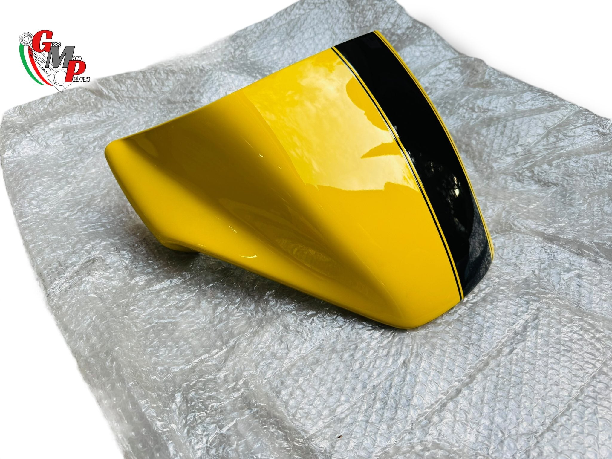 Yellow Seat Cowl Black Stripe NEW - Ducati