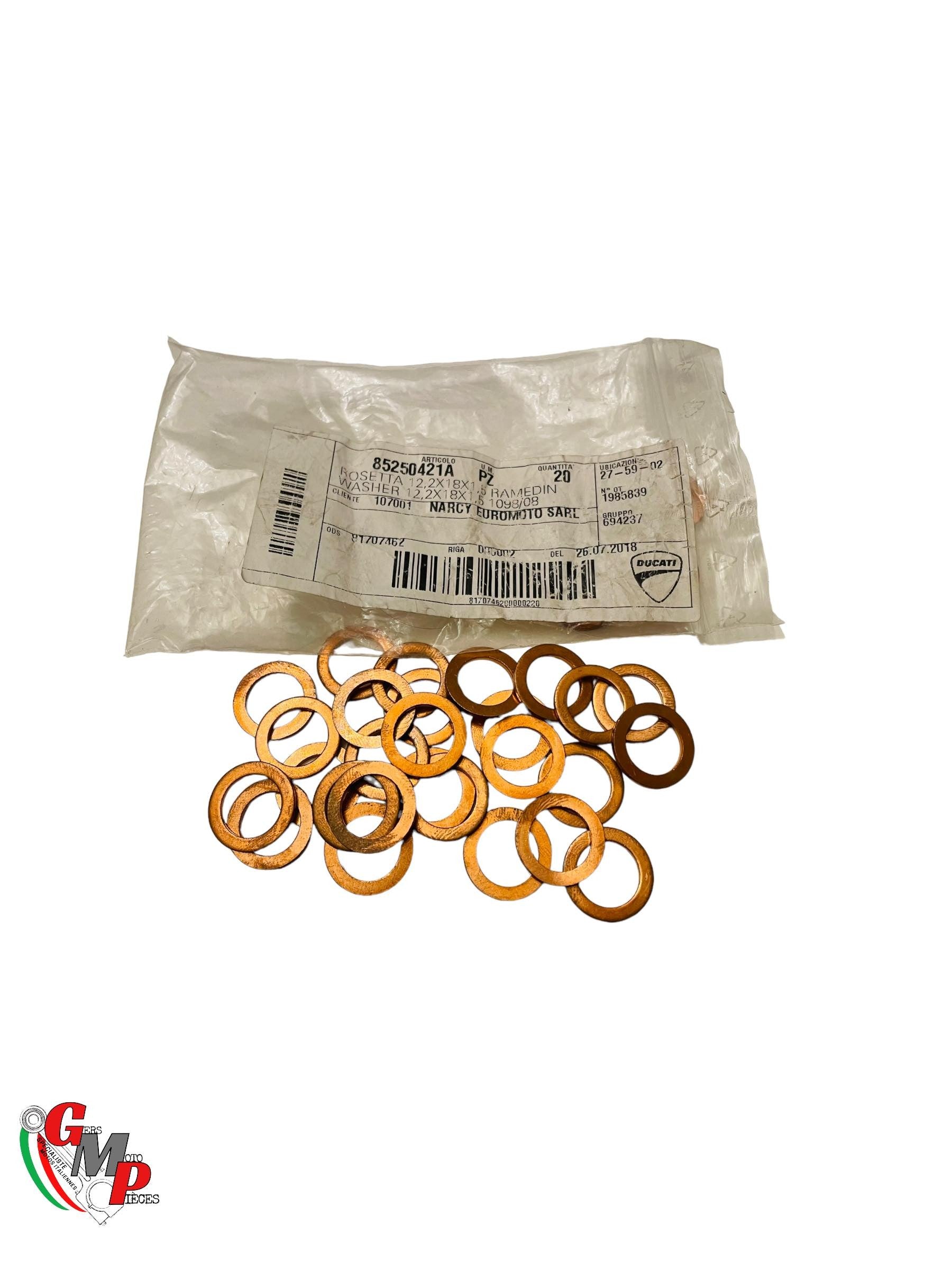 NEW Drain Plug Gasket - Ducati
