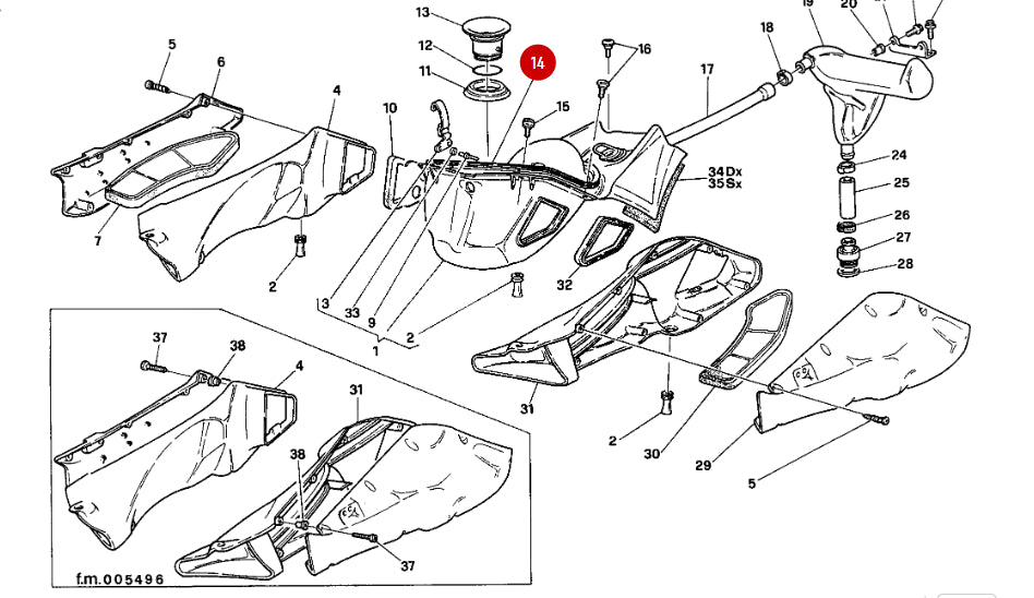 NEW Air Box Gasket - Ducati