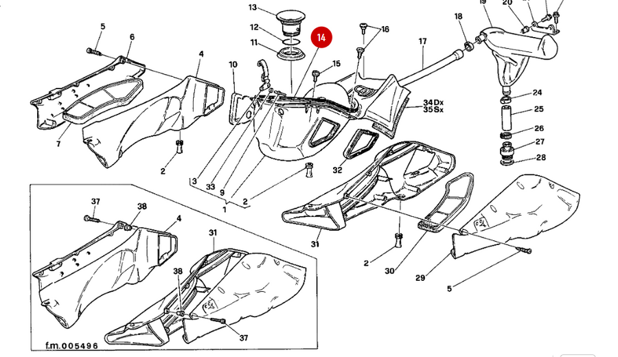 NEW Air Box Gasket - Ducati