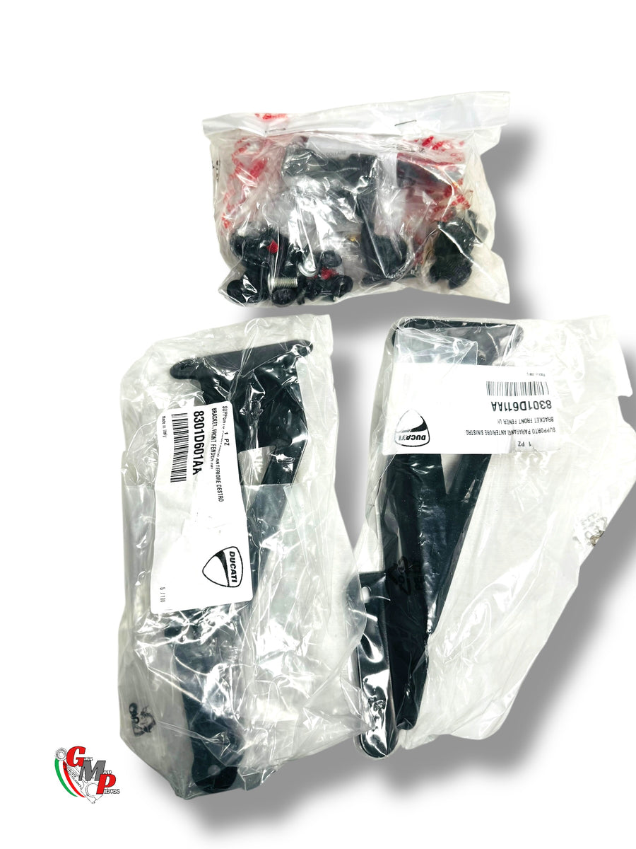 Complete Front Mudguard Aluminium Fixing Kit NEW - Ducati