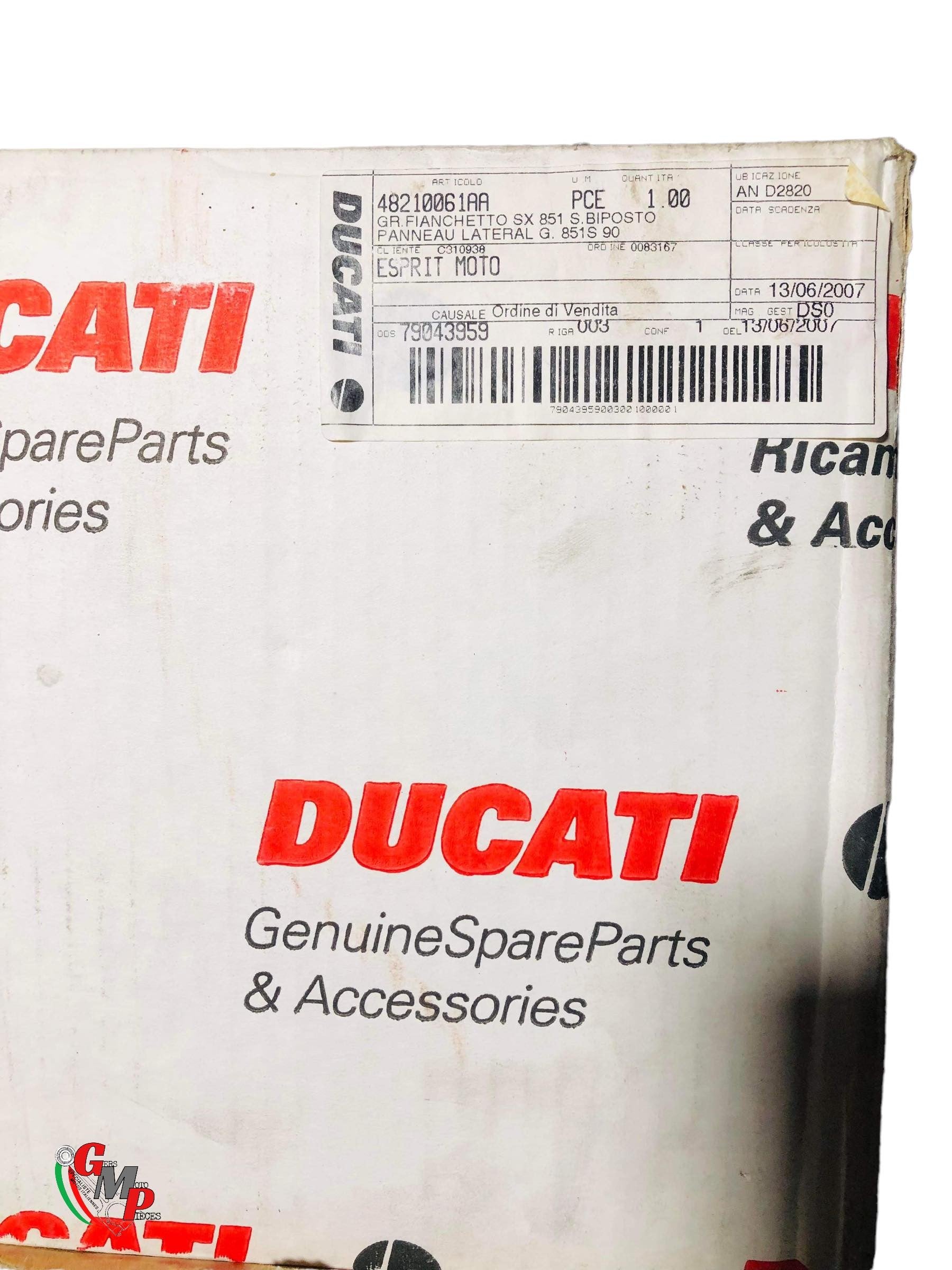 New Left Side Panel Fairing - Ducati