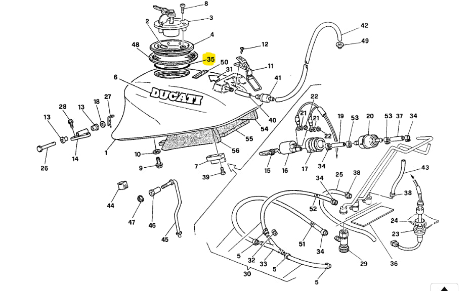 NEW Fuel Pump O-Ring - Ducati
