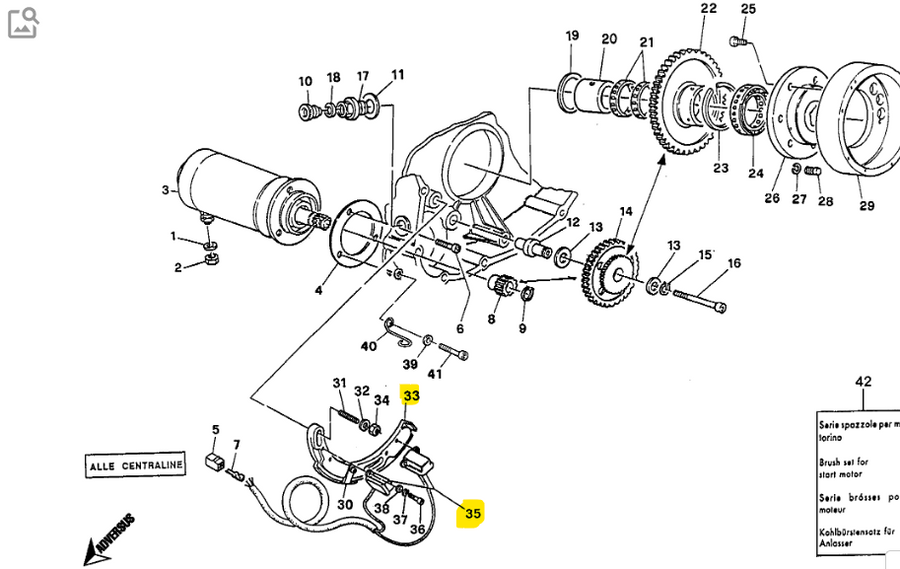Cable Passage Pick-up Sensor Ignition - Ducati