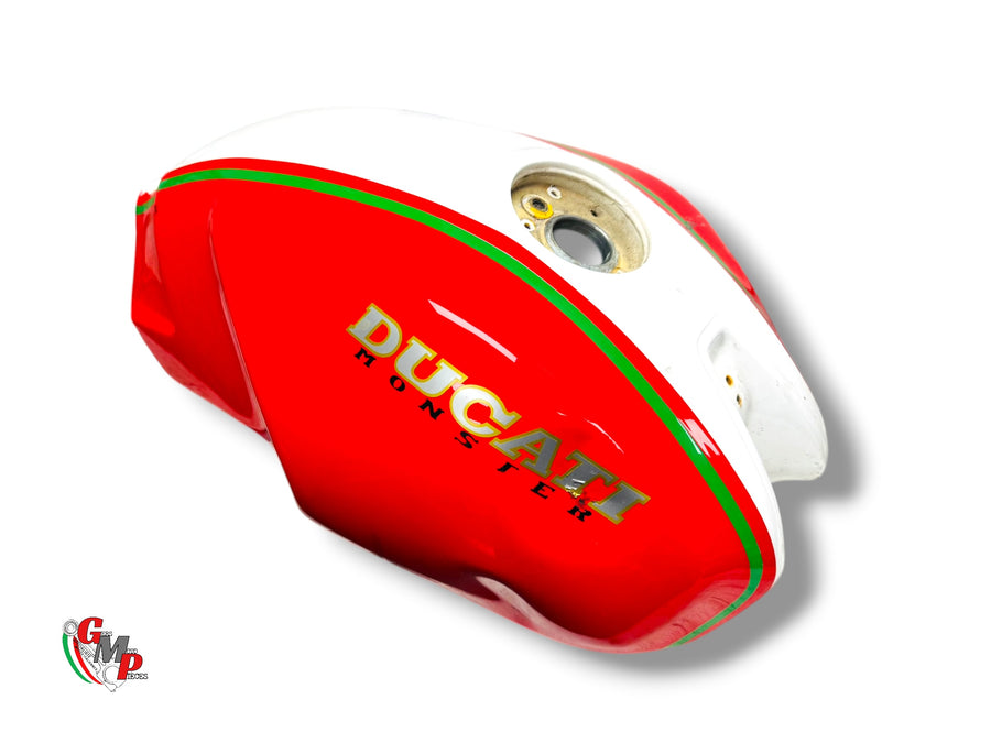 Fuel Tank Red White Stripe - Ducati