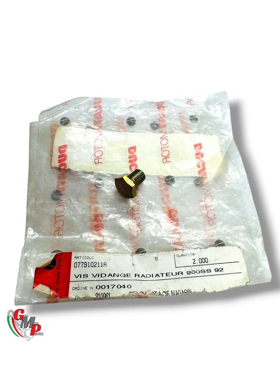 New M8X1.00X12 Bichromate Drain Plug - Ducati