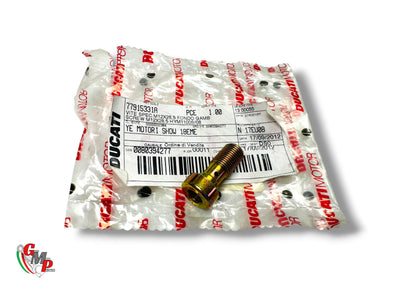 Screw M12X28.5 Yellow Chromate Plated NEW - Ducati
