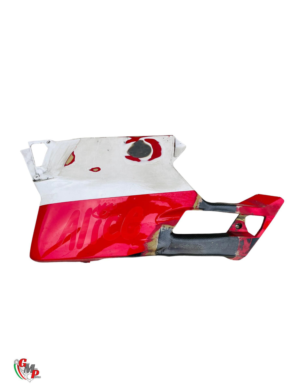Left Skid Plate Repaired - Ducati