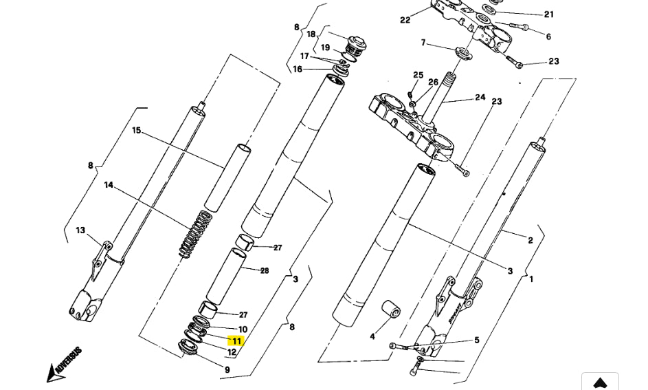 NEW Fork Oil Seal - Ducati